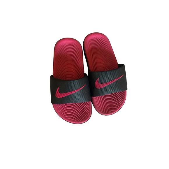 Nike Black pink Sandals size 12c - Picture 1 of 5